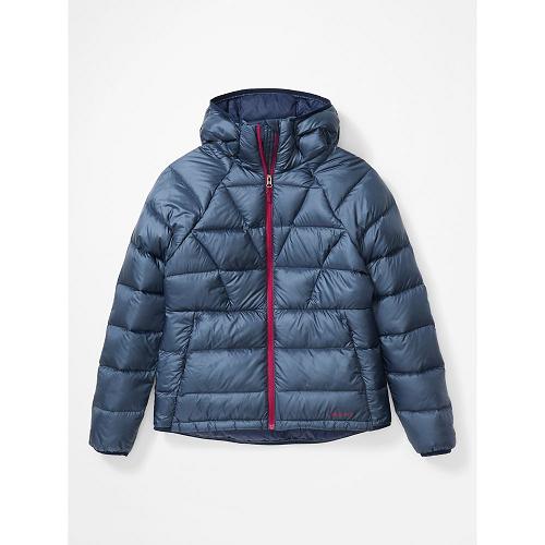 Marmot Hype Jackets - Womens Down Jacket Navy CA2589603 Canada